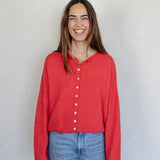 Red Piper Cardigan
