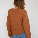Rust Piper Cardigan