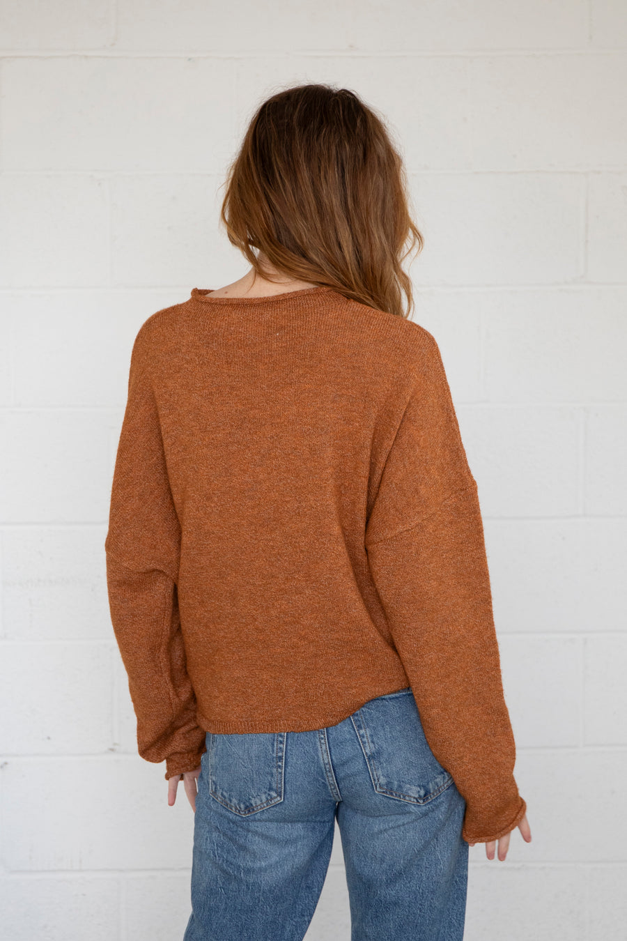 Rust Piper Cardigan