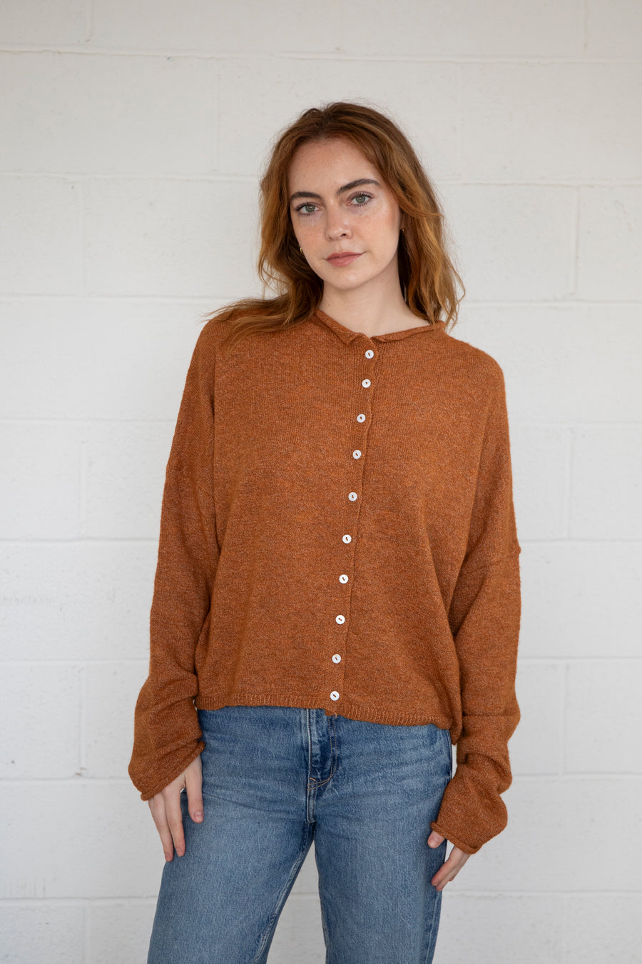 Rust Piper Cardigan