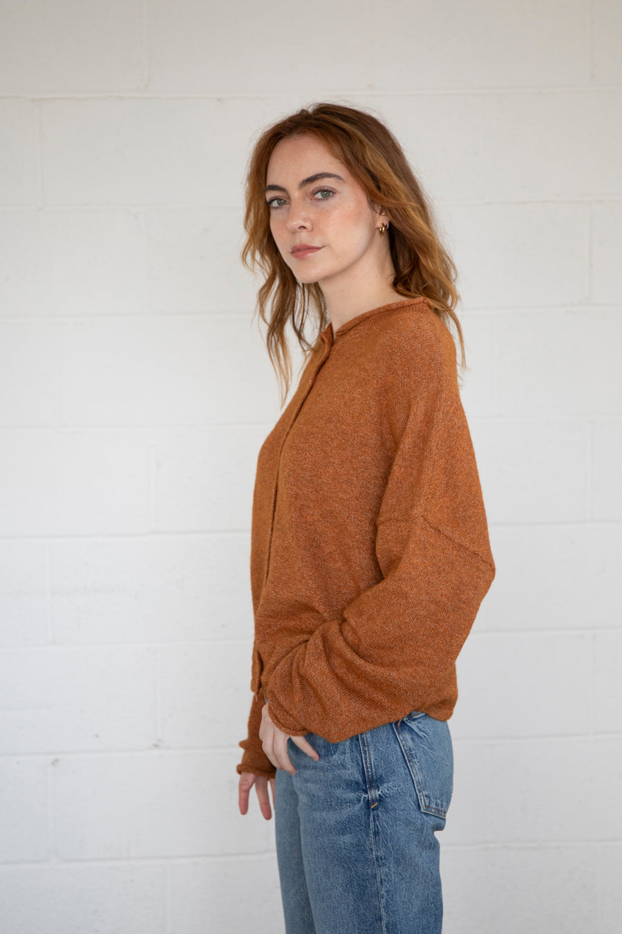 Rust Piper Cardigan