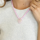 Mantle Jewellery Puffy Heart Cord Necklace