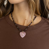 Mantle Jewellery Puffy Heart Cord Necklace