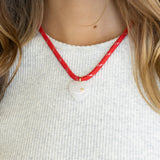 Mantle Jewellery Puffy Heart Cord Necklace