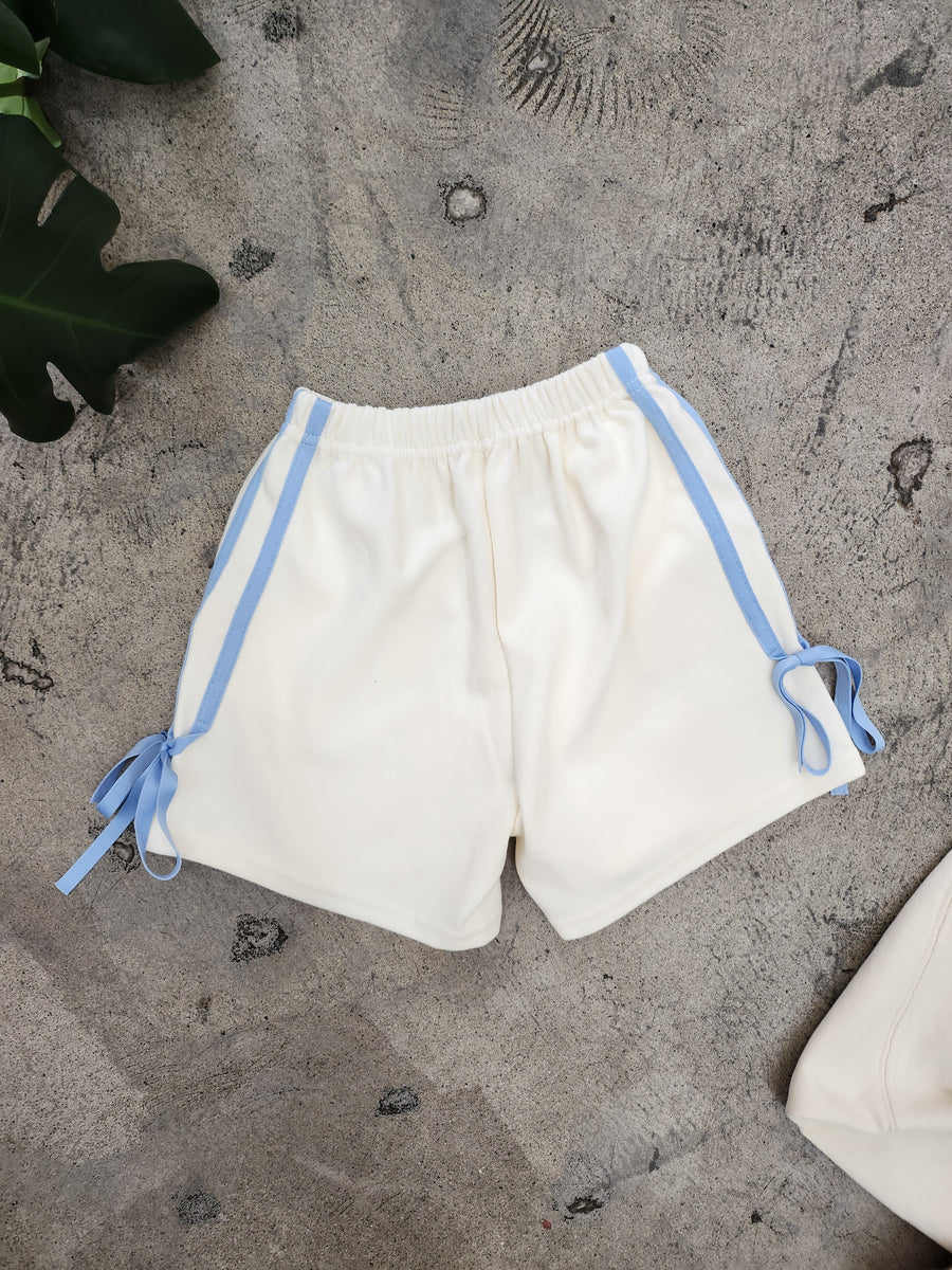 Ribbon Tie Track Shorts