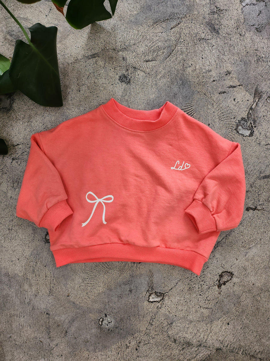 Bow Cropped Sweatshirt