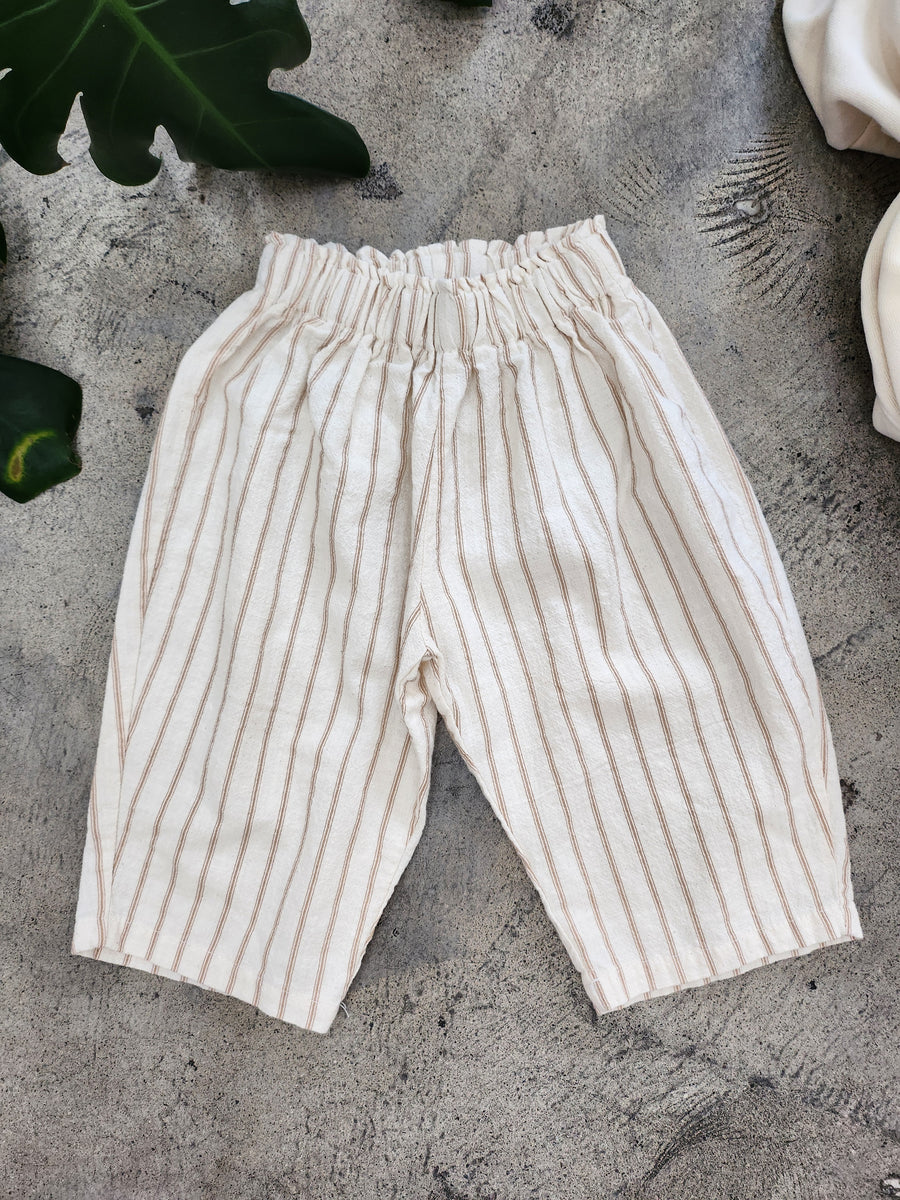 Striped Paper Bag Pants