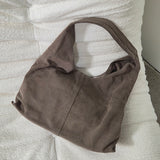 Suede Hobo Bag