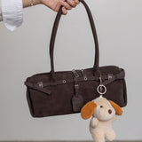 Plain Brown Dog Keychain