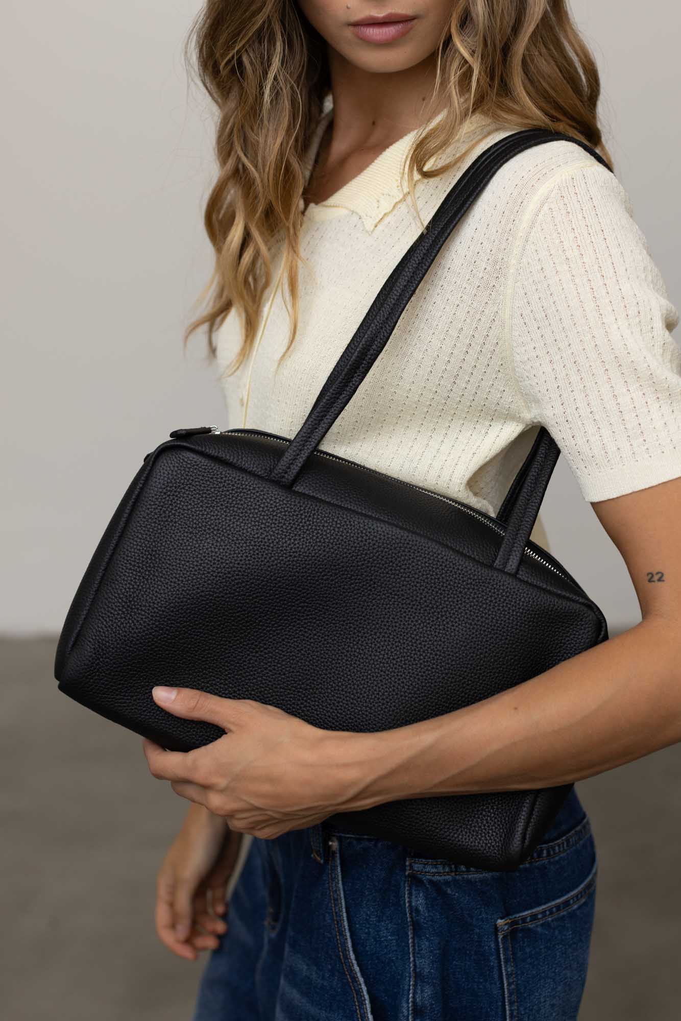 Brioche Leather Shoulder Bag