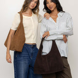 Suede Hobo Bag