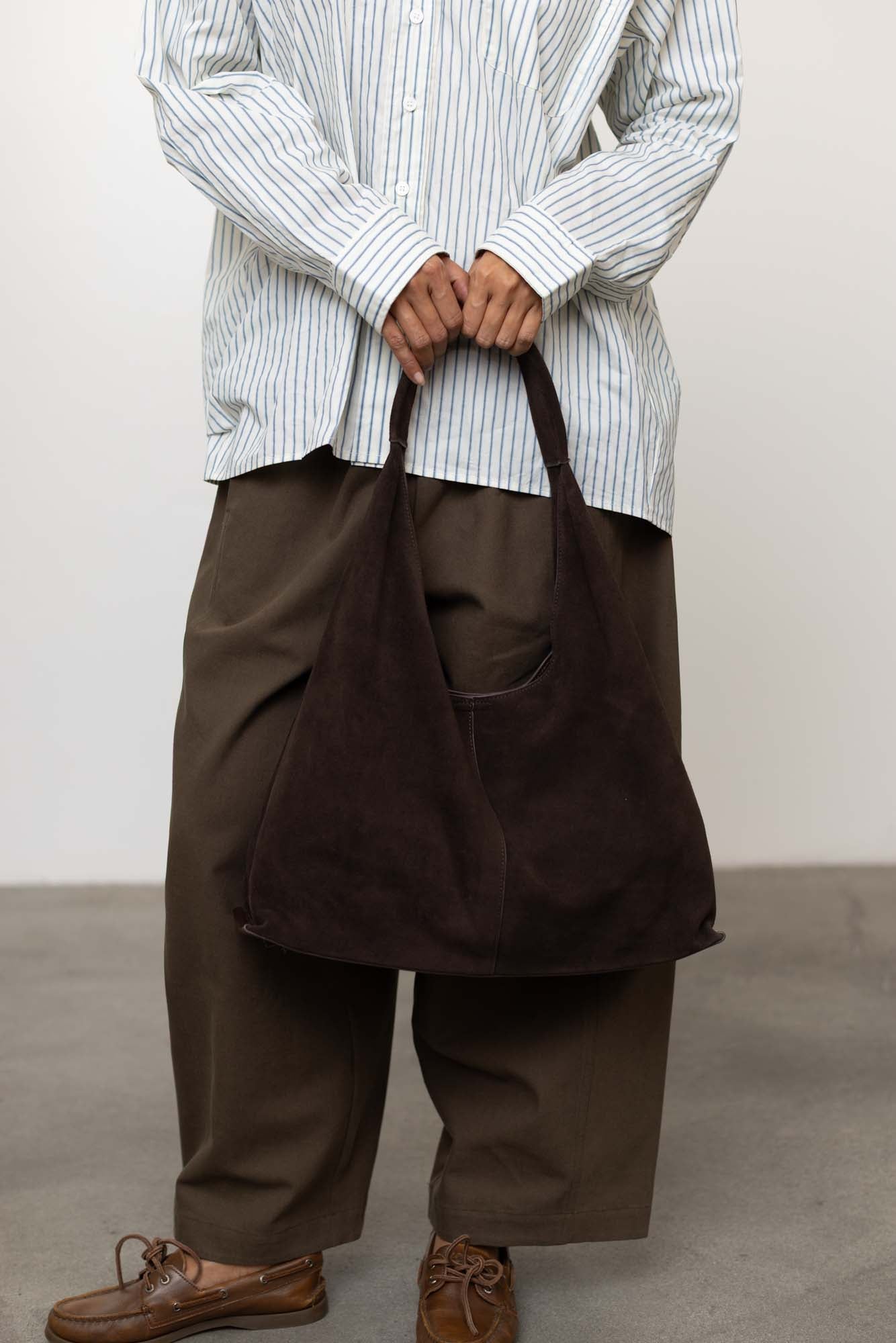 Suede Hobo Bag