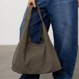 Suede Hobo Bag