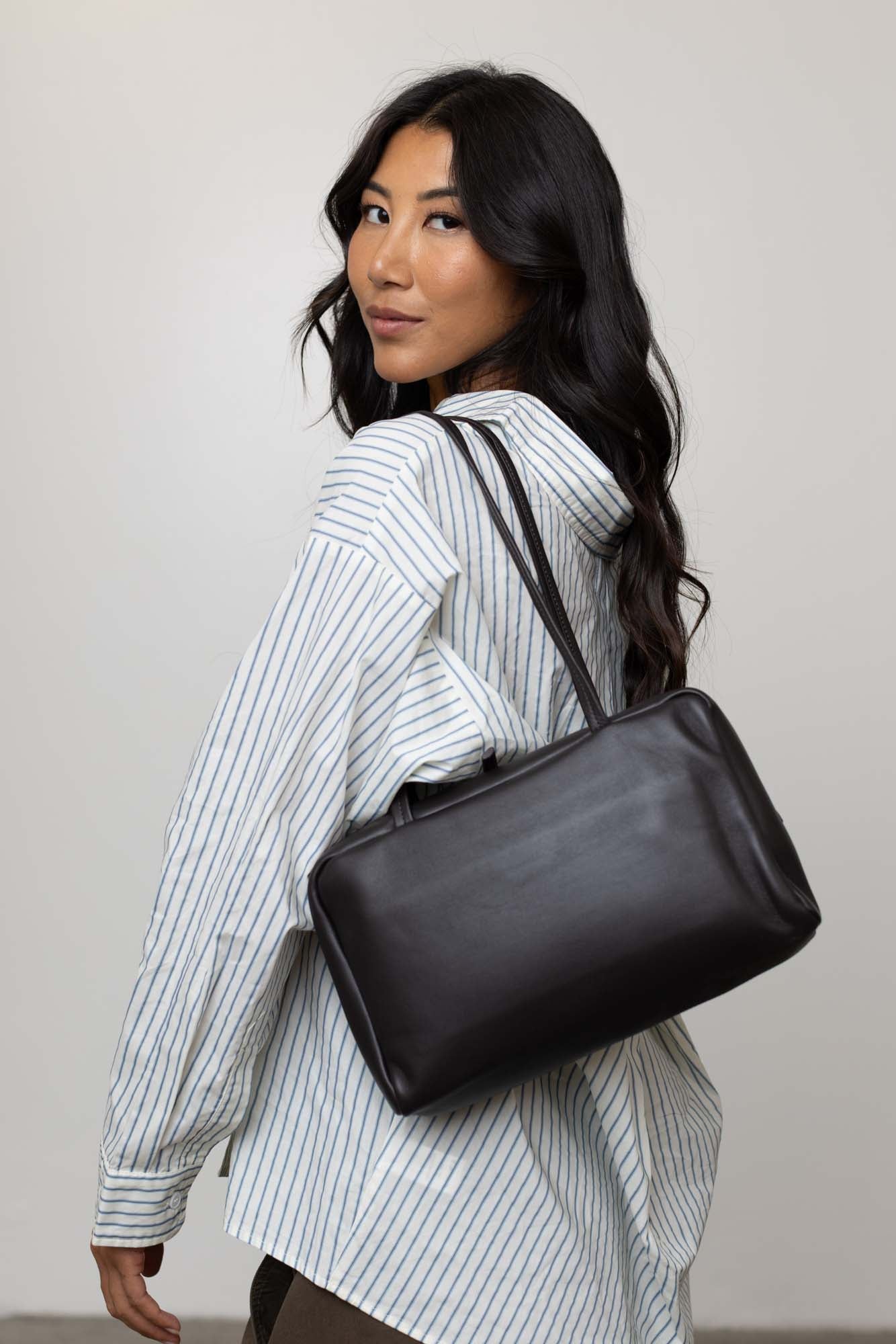 Leather Bowling Bag